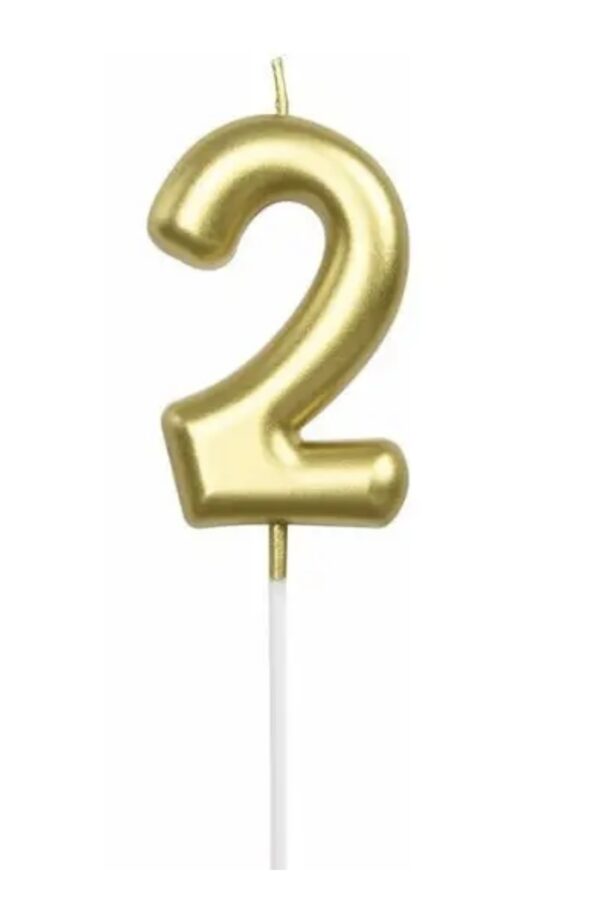 Vela numero 2 dorada
