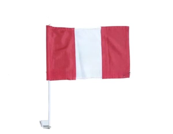 Banderin peruano (30cm aprox x 43cm aprox) con sujetador / bandera