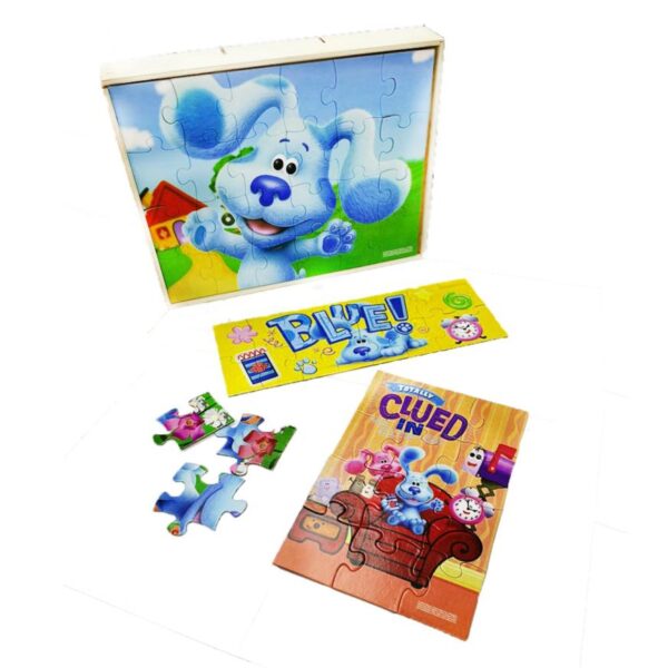 Rompecabezas Blue Clues Pack x5 Madera