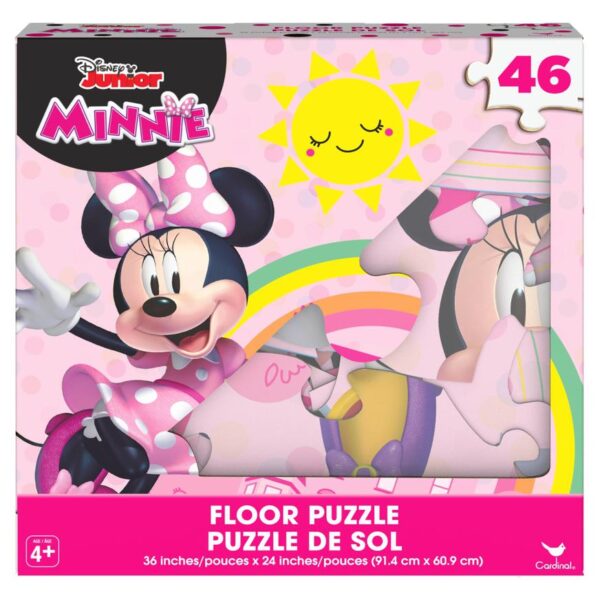 Rompecabezas de piso Minnie Mouse pink Disney 46 Piezas (91.4cm x 60.9cm)
