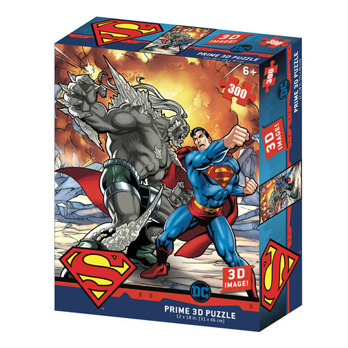 Rompecabezas Superman Prime 3D Dc Comics 300 Piezas (31cm x 46cm)