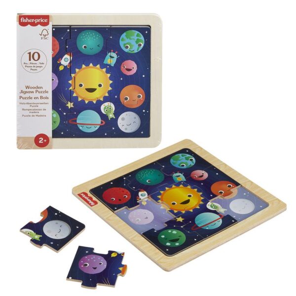 Rompecabezas Fisher Price kids madera (10 piezas) variados - Imagen 2