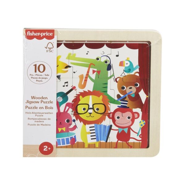 Rompecabezas Fisher Price kids madera (10 piezas) variados