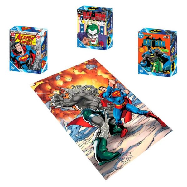 Rompecabezas Prime 3D Dc Comics 300 Piezas (DC Comics Superman) o (DC Comics Superman pelea) o (DC Comics Joker) al azar