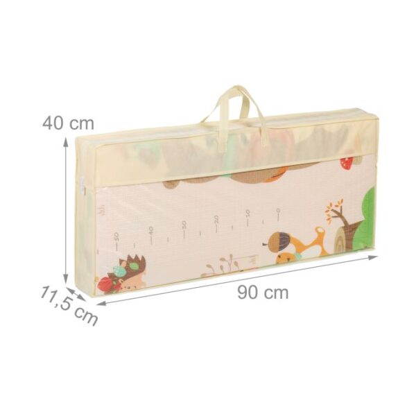 Alfombra de bebe plegable con funda (diseños variados) (90cm x 40cm empacada)