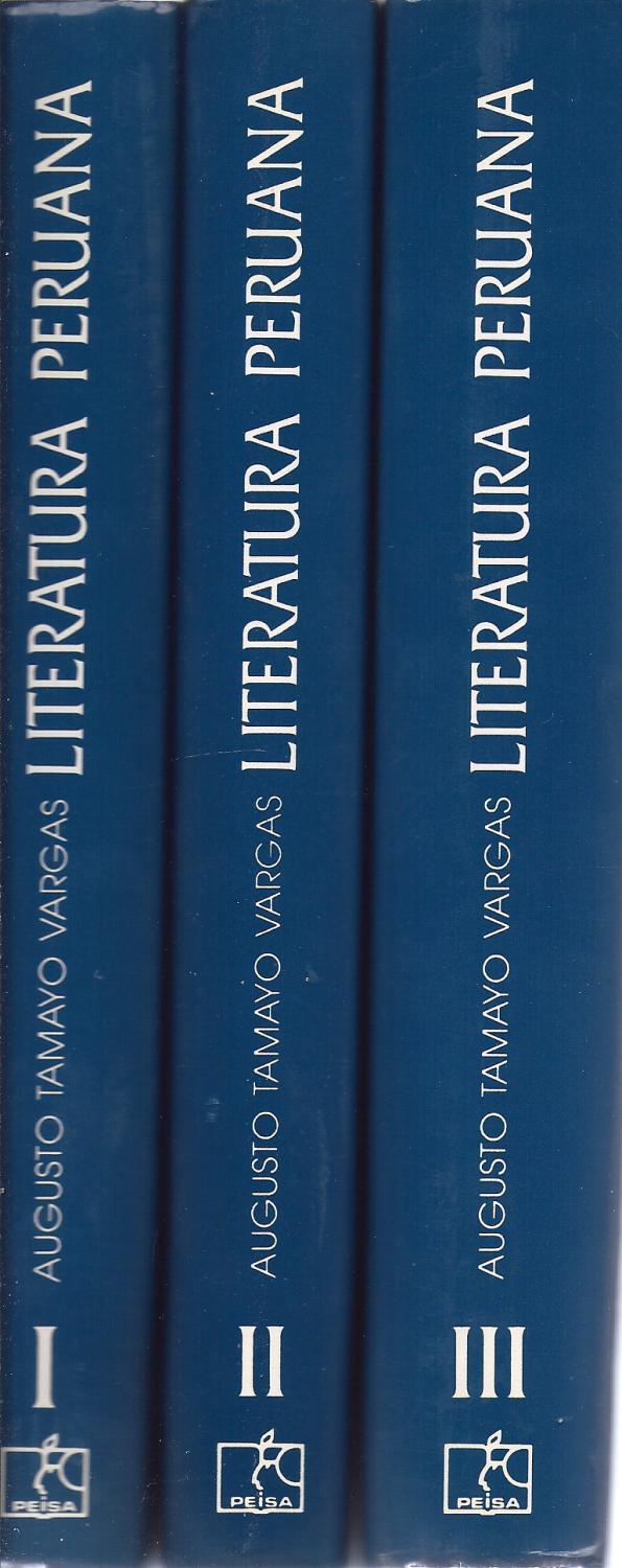 Libros Literatura Peruana (tres tomos) - Augusto Tamayo Vargas - Antiguo - Edicion 1993 - completo / oferta