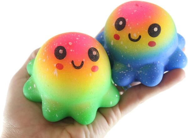 Squishy suave smile pulpo (azul o verde al azar)