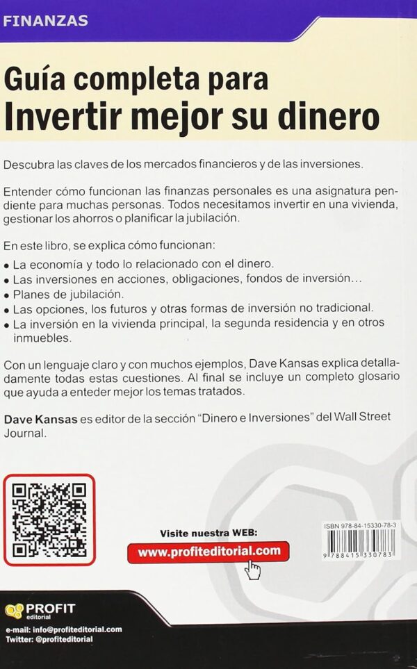 Libro Guia completa para invertir mejor su dinero - Dave Kansas - Profit Editorial - leido - Imagen 2
