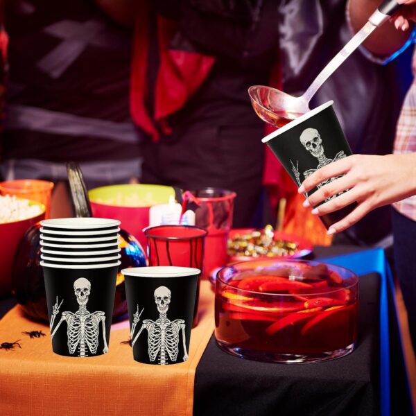 Vasos esqueleto halloween (pack 10) - Imagen 5