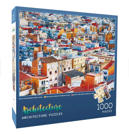 Rompecabezas casas architecture (1000 piezas) 50cm x 68cm