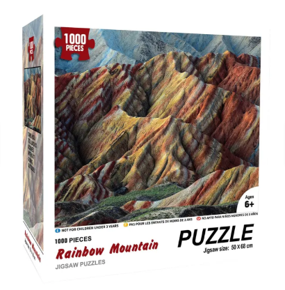 Rompecabezas cerros coloridos (1000 piezas) 50cm x 68cm