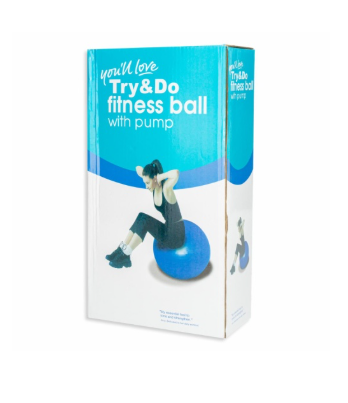 Pelota de ejercicios para yoga, equilibrio, estabilidad: fitness, pilates, parto, asientos flexibles (hasta 75cm) (viene con inflador)