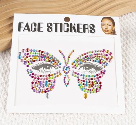 Stickers mariposa party (colores variados) disfraces