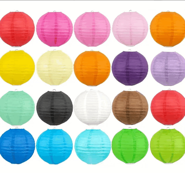 Lampara de papel 39cm aprox (colores variados)