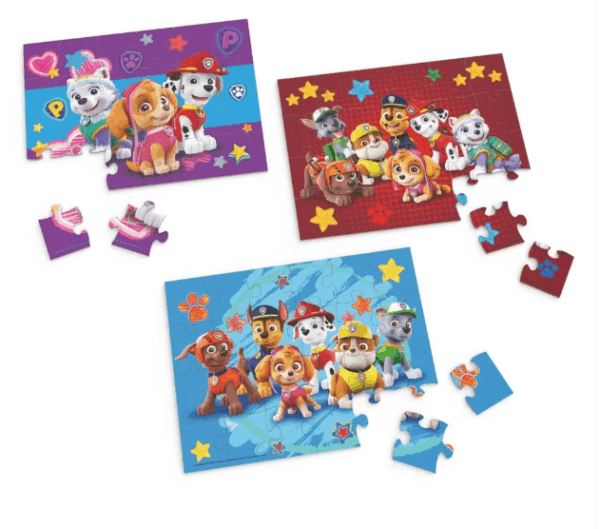 Rompecabezas de Madera 3 En 1 Paw Patrol (20.4cm x 21.3cm) - Imagen 3