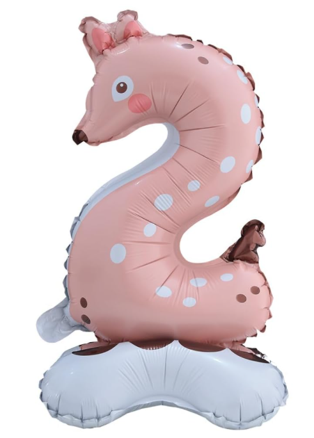 Globo numero 2 foca (31cm x 61cm) con helio (animales)