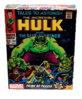 Rompecabezas The incredible Hulk Prime 3D Marvel 300 Piezas (31cm x 46cm)