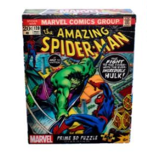 Rompecabezas The amazing Spiderman and Hulk Prime 3D Marvel 300 Piezas (31cm x 46cm)