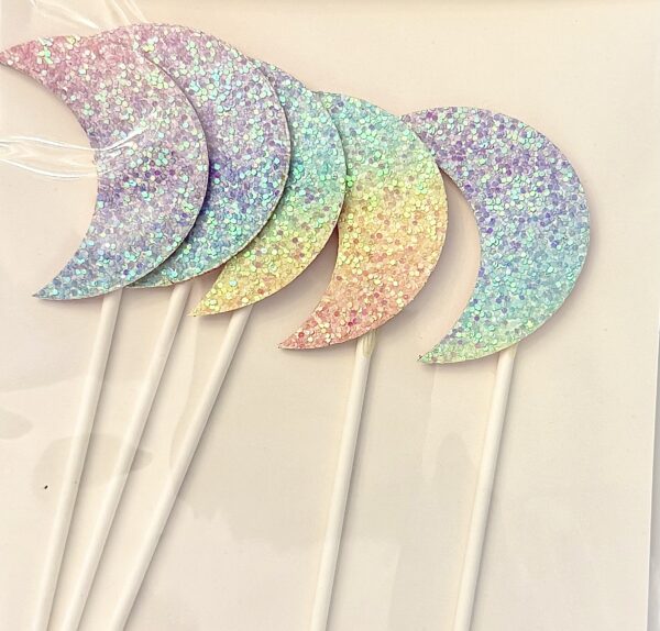 Topper luna multicolor glitter