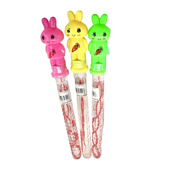 Burbujas conejitos 17cm aprox (pack 3) sorpresa
