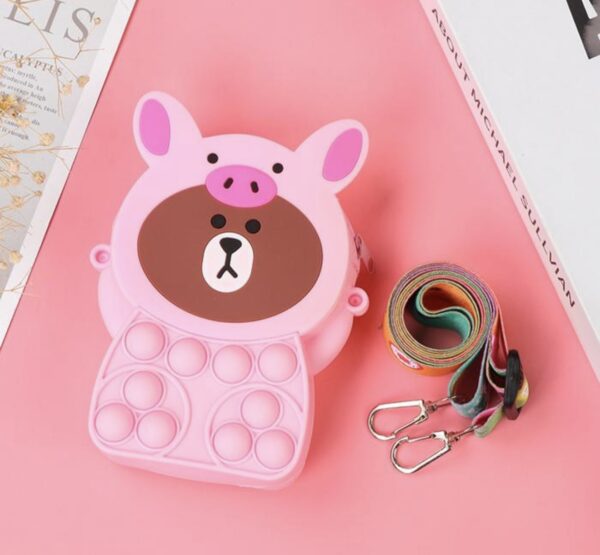 Monedero pop it cutie con correa (diseños y colores variados) - Imagen 4