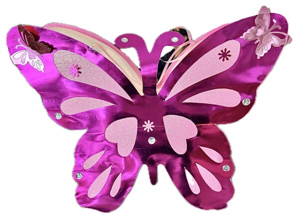 Piñata Mariposa Pink (58cm aprox x 47cm aprox x 15cm aprox)