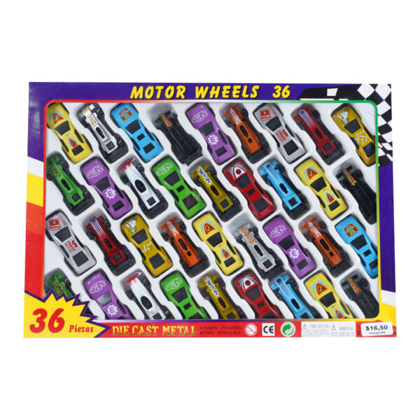Set carritos metal coleccion (pack 36)