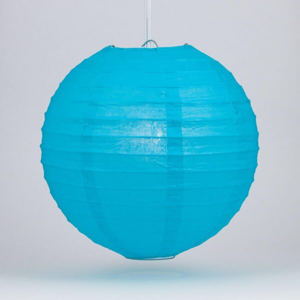 Lampara de papel turquesa 39cm aprox