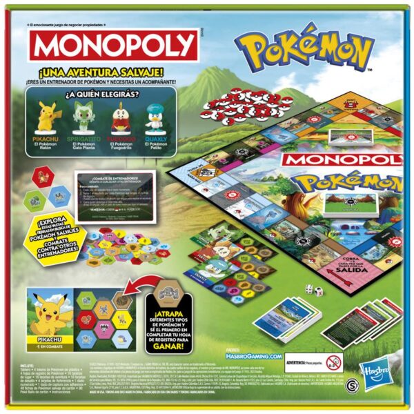 Monopolio Pokemon Hasbro - Imagen 3