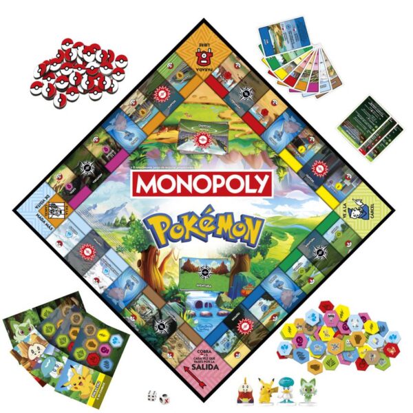 Monopolio Pokemon Hasbro - Imagen 2