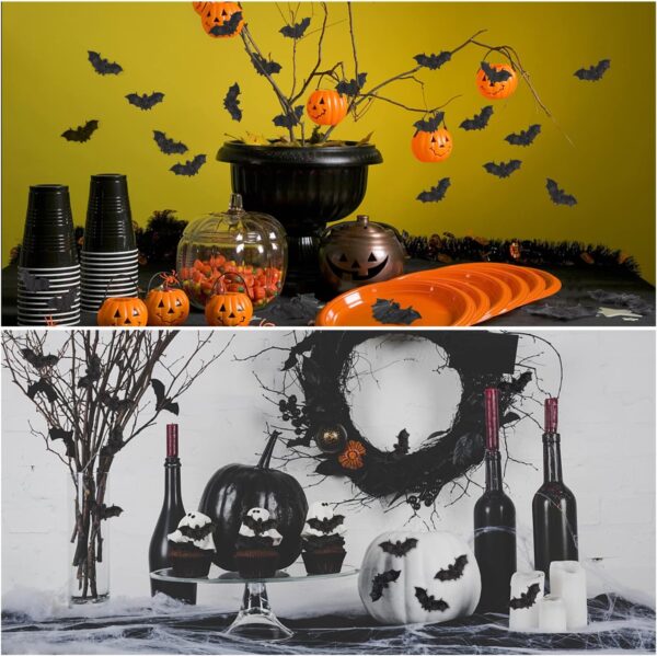 Murcielagos negros deco (pack 20) halloween - Imagen 3