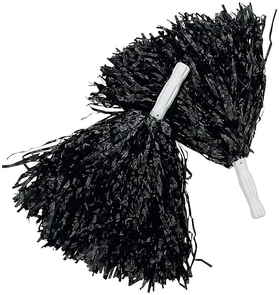 Pompones negros metalicos