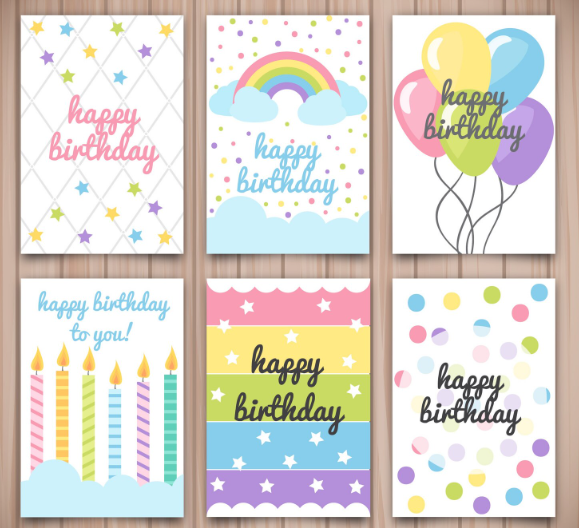Tarjeta para de Happy Birthday deluxe (diseños variados)