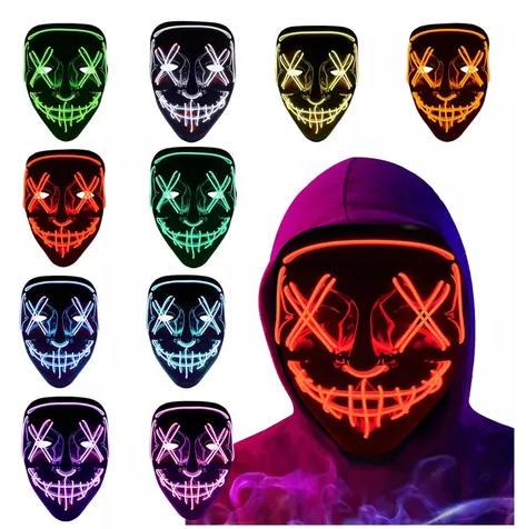 Mascara Led La Purga (colores variados)
