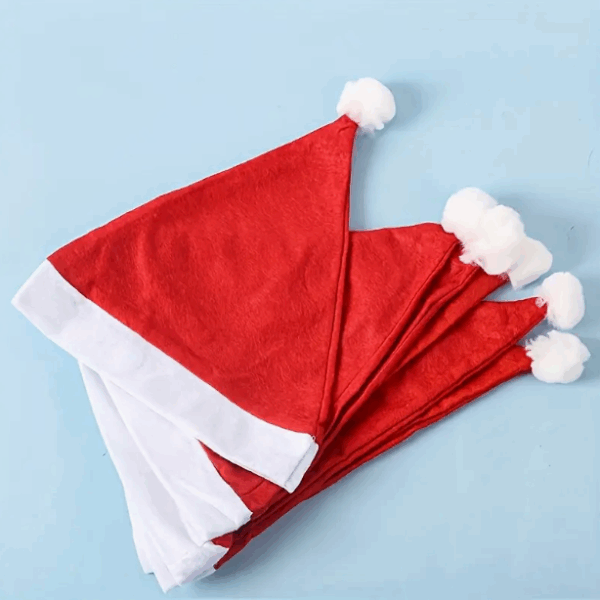 Gorro Papa Noel clasico (30cm x 25cm aprox)