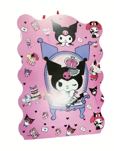 Piñata Kuromi 68cm x 43cm aprox (armable viene sin armar) (consultar diseño disponible)