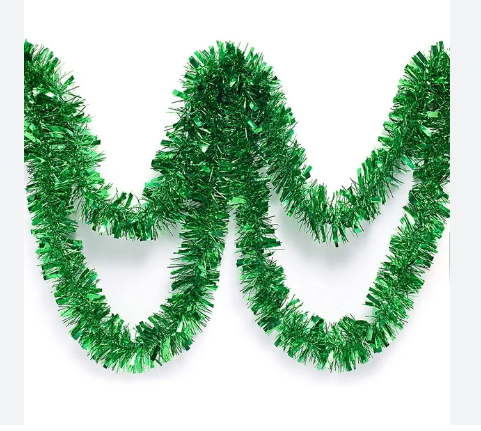 Guirnalda metalica verde (navidad)