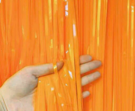 Cortina Neon naranja (halloween)