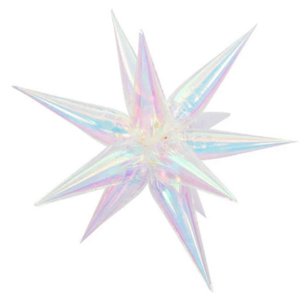 Globo estrella 3D Tornasol