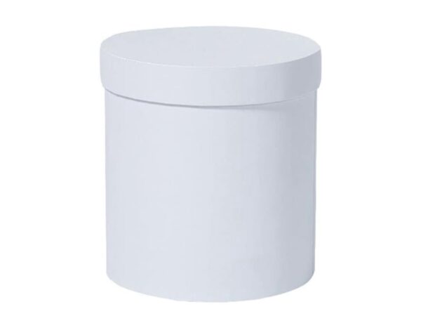 Caja redonda 14cm x 14cm (blanca)
