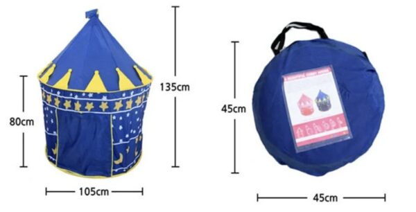 Castillo plegable (blue) (135cm alto x 105cm ancho) - Imagen 2