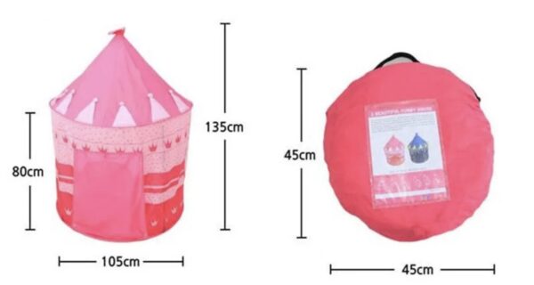 Castillo plegable (pink) (135cm alto x 105cm ancho) - Imagen 2