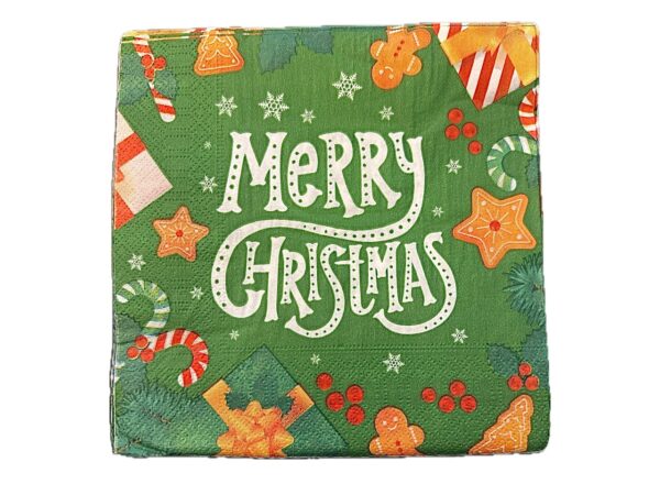 Servilletas Merry Christmas (pack 12)