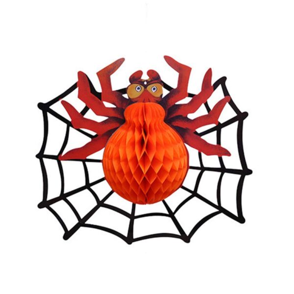 Araña Colgante Happy Halloween (panal)