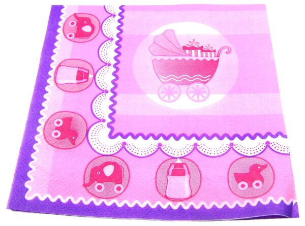 Servilletas baby carriola (pack 10) baby shower