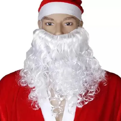 Barba blanca (disfraz) santa, papa noel, abuelo (accesorio) halloween