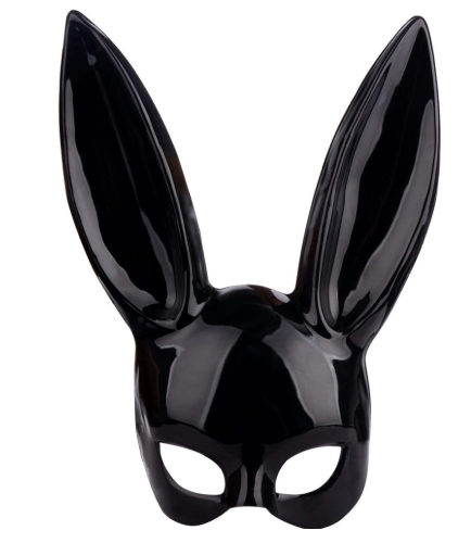 Mascara conejo negro playboy (halloween)