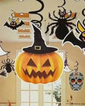 Calabaza colgante halloween party