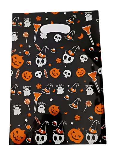 Bolsa para dulces con asa Halloween (diseños variados) (pack 10)