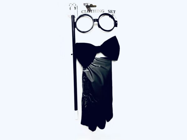 Lord pack (accesorios disfraz) (lentes, boquilla para cigarro, guantes y corbata michi)